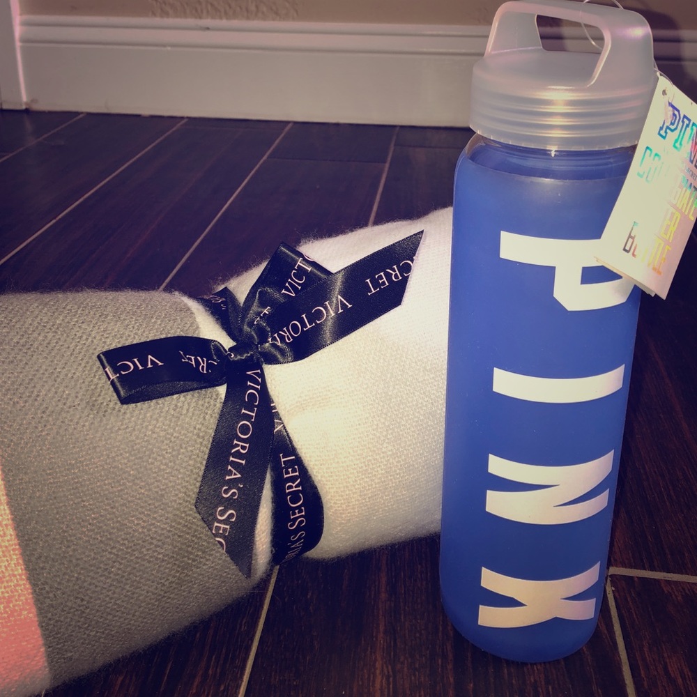 Pink water bottle